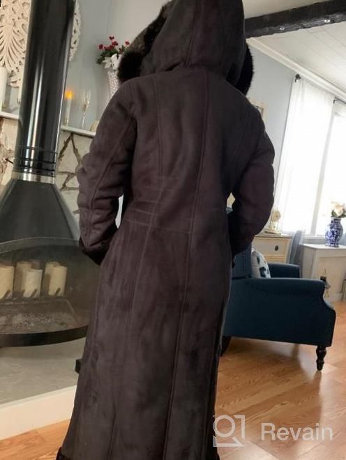 img 1 attached to Fashionable And Functional: BGSD Women'S Hooded Faux Shearling Maxi Walking Coat For Ultimate Comfort And Style review by James Salem