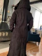 img 1 attached to Fashionable And Functional: BGSD Women'S Hooded Faux Shearling Maxi Walking Coat For Ultimate Comfort And Style review by James Salem