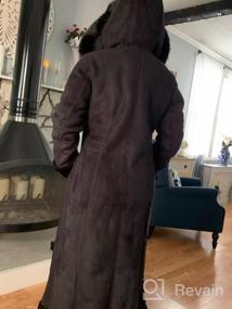 img 5 attached to Fashionable And Functional: BGSD Women'S Hooded Faux Shearling Maxi Walking Coat For Ultimate Comfort And Style