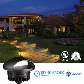 img 3 attached to Enhance Your Outdoor Space With LEONLITE 6W Well Lights: Waterproof, Anti-Glare, Low Voltage Landscape LED Lights In Warm White - Pack Of 6