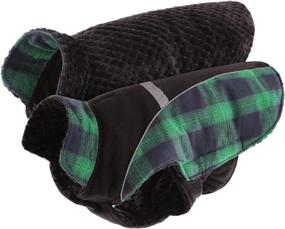 img 4 attached to 🐶 Winter Dog Coat by JUDYBRIDAL – Reversible Reflective Windproof Plaid Pet Vest in British Style for Warmth and Coziness – Cold Weather Jacket for Small, Medium, and Large Dogs (XL, Green)