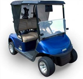 img 3 attached to Made In USA 2 Passenger Golf Cart Sun Shade For Yamaha, Club Car & EZGO - Eevelle Greenline