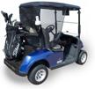 made in usa 2 passenger golf cart sun shade for yamaha, club car & ezgo - eevelle greenline logo