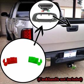 img 3 attached to OEM Replacement Parts For 1999-2007 Chevy Silverado GMC Sierra - Naviurway Tailgate Handle Rod Clip Pair Set (Right And Left) 88981030 88981031 M49