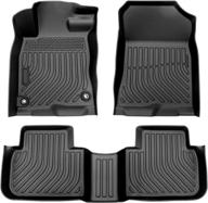 🚗 cartist custom fit floor mats 2022 honda civic - all weather liner front & rear row, heavy duty tpe waterproof (not for 2nd row with usb port) logo