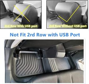 img 1 attached to 🚗 Cartist Custom Fit Floor Mats 2022 Honda Civic - All Weather Liner Front & Rear Row, Heavy Duty TPE Waterproof (Not for 2nd Row with USB Port)