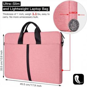 img 3 attached to 💼 Ultra-Durable 17-17.3 Inch Laptop Shoulder Bag: Waterproof, Shockproof & Compatible with Acer, HP, Lenovo & More
