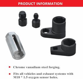 img 3 attached to Effortlessly Remove And Install Automotive O2 Sensors With Prokomon'S 5-Piece Oxygen Sensor Socket And Thread Chaser Tool Set