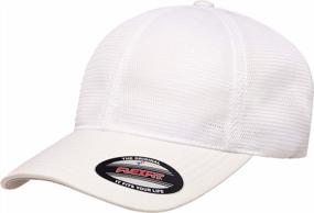 img 4 attached to Men'S Flexfit 360 Degree Breathable Omnimesh Cap