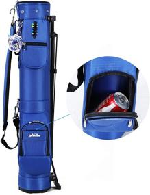 img 1 attached to Large Capacity Sunday Golf Bag With Stand And Shoulder Strap For Men And Women - Lightweight And Organized Golf Carry Bag