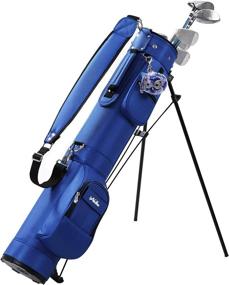 img 4 attached to Large Capacity Sunday Golf Bag With Stand And Shoulder Strap For Men And Women - Lightweight And Organized Golf Carry Bag