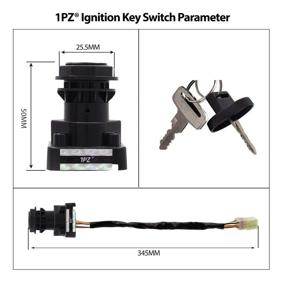 img 3 attached to Premium 1PZ LF4-K01 Ignition Key Switch for Suzuki King Quad 400 450 500 750 - Guaranteed Compatibility with LTA400F, LTF400F, LTA450X, LTA500, LTA750, Eiger 400, LTF400, LTF400F