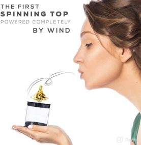 img 2 attached to 🌀 KIDDO KOO Wind-Powered Tornado Spinning Tops - Innovative Spinning Tops for Kids and Adults. Ideal Decompression Toy for Home or Office. Eternal Spinning with our Gyro Tops!