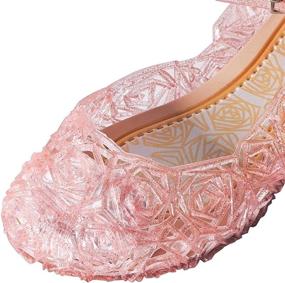 img 2 attached to 👑 Purple Princess Cosplay Toddler Sandals - Girls' Shoes at Flats