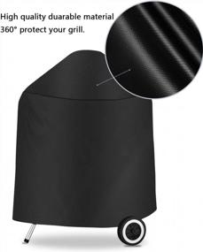 img 3 attached to Heavy Duty Waterproof Grill Cover For 22.5 Inch Weber Kettle Grills By Hongso