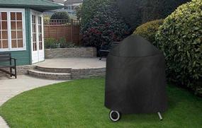 img 1 attached to Heavy Duty Waterproof Grill Cover For 22.5 Inch Weber Kettle Grills By Hongso