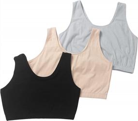 img 4 attached to Women'S High Support Tank Style Sports Bra With Built-In Performance, #N9512