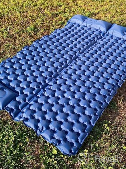 img 1 attached to Lightweight Inflatable Camping Pad For Two, LUXEAR Sleeping Pad For Hiking And Travel, Waterproof, Durable Air Mattress For Backpacking And Compact Storage review by Jimmy Franklin