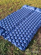 img 1 attached to Lightweight Inflatable Camping Pad For Two, LUXEAR Sleeping Pad For Hiking And Travel, Waterproof, Durable Air Mattress For Backpacking And Compact Storage review by Jimmy Franklin