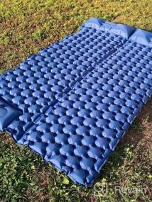 img 7 attached to Lightweight Inflatable Camping Pad For Two, LUXEAR Sleeping Pad For Hiking And Travel, Waterproof, Durable Air Mattress For Backpacking And Compact Storage