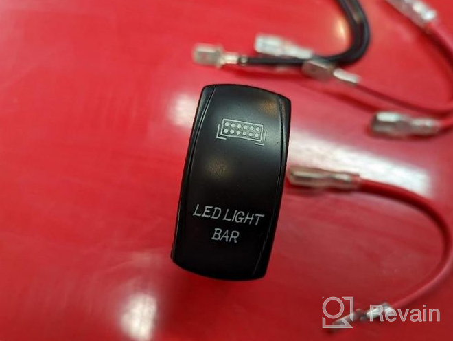 img 1 attached to GOOACC LED Light Bar Rocker Switch With Blue Jumper Wires Set: Ideal For Jeep, Boat, And Trucks - 2 Years Warranty! review by Harwinder Duong