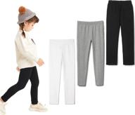 👖 children's white leggings 2-pack - girls' clothing and leggings by bron toddler logo