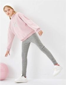 img 1 attached to 👖 Children's White Leggings 2-Pack - Girls' Clothing and Leggings by Bron Toddler