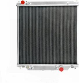 img 3 attached to ALLOYWORKS Ford F-Series 2 Row Aluminum Radiator for 2003-2007 F250 F350 F450 F550 Powerstroke Turbo Diesel 6.0L AT/MT