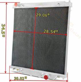 img 2 attached to ALLOYWORKS Ford F-Series 2 Row Aluminum Radiator for 2003-2007 F250 F350 F450 F550 Powerstroke Turbo Diesel 6.0L AT/MT