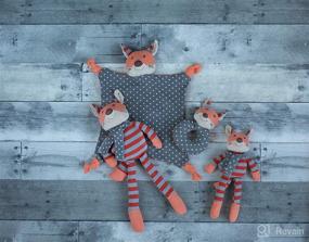 img 1 attached to 🦊 Frenchy Fox Blankie - Organic Cotton Blanket Baby Toy for Newborns, Infants, Toddlers at Apple Park Organic Farm Buddies - Hypoallergenic, 100% Organic