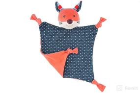 img 2 attached to 🦊 Frenchy Fox Blankie - Organic Cotton Blanket Baby Toy for Newborns, Infants, Toddlers at Apple Park Organic Farm Buddies - Hypoallergenic, 100% Organic