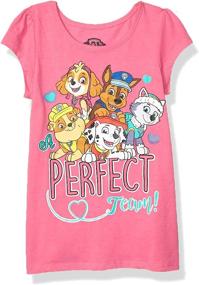 img 2 attached to 🐾 Paw Patrol Little Sleeve Graphic Girls' Clothing: Trendy Tops, Tees & Blouses for Your Little Fashionista