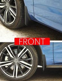 img 2 attached to 🚗 Volvo XC60 2018-2022 Mud Flaps Kit - Front and Rear Splash Guard Set (4-PC) by TOPGRIL