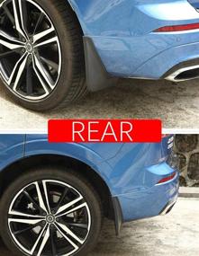 img 1 attached to 🚗 Volvo XC60 2018-2022 Mud Flaps Kit - Front and Rear Splash Guard Set (4-PC) by TOPGRIL