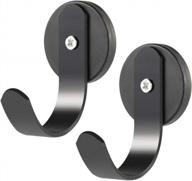 2-pack magnetic wreath hanger hooks for metal front doors - perfect for christmas decorations and more! логотип