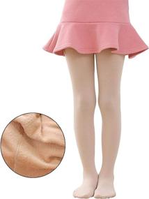 img 3 attached to Tulucky Fleece Ballet Little Leggings Girls' Clothing : Leggings