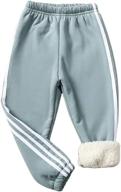 👖 digirlsor toddler winter elastic sweatpants | boys' clothing pants logo