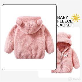 img 3 attached to Unisex Baby Fleece Jacket Winter Clothes Coat Kids Clothing Sweater