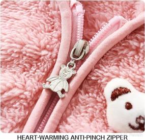 img 1 attached to Unisex Baby Fleece Jacket Winter Clothes Coat Kids Clothing Sweater