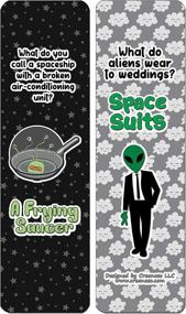 img 2 attached to 60-Pack Creanoso Funny Clean Jokes Bookmarks - Hilarious UFO Jokes For All Ages - Perfect For Gifting, Stocking Stuffers And Parties