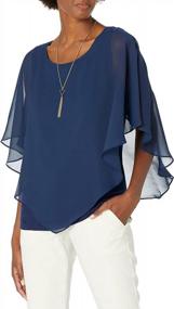 img 2 attached to Chic And Stylish: AGB Women'S V Front Popover Top