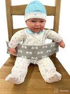 🐘 discover the ultimate multifunctional high chair straps with cute elephant patterns - universal baby safety strap and highchair harness (adorable gray) logo