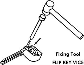 img 1 attached to 🔑 Convenient Car Folding Remote Key Pin Remover Tool by HERCHR