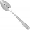 faceted stainless steel serving spoon from fortessa lucca - 18/10 grade, 9-inch length logo