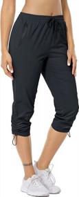img 3 attached to Women'S Water Resistant Hiking Capris With Lightweight Comfort & Zip Pockets - BLEVONH Outdoor Camping Pants