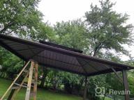 картинка 1 прикреплена к отзыву 12' X 16' Hardtop Gazebo: Galvanized Steel Outdoor Canopy With Double Roof, Aluminum Frame & Netting/Curtains For Garden, Patio, Lawns & Parties от Julio Avikunthak