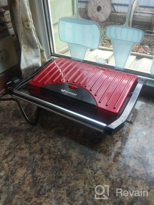 img 1 attached to Sandwich maker Kitfort KT-1609 Panini Maker, red review by Felicja Szczepanik ᠌