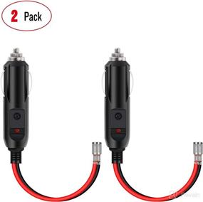 img 4 attached to 🔌 Nilight 10028W 2 Pack Cigarette Lighter Male Plug: Reliable Car Replacement with LED Light & 2-Year Warranty