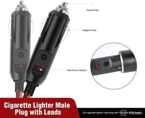 img 3 attached to 🔌 Nilight 10028W 2 Pack Cigarette Lighter Male Plug: Reliable Car Replacement with LED Light & 2-Year Warranty