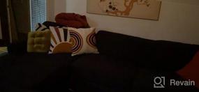img 5 attached to Мягкие стеганые красочные наволочки 18X18 - Merrycolor Boho Abstract Matisse Декоративные подушки для современного эстетического декора в стиле бохо